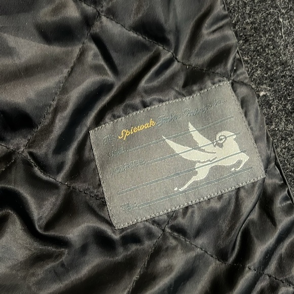 I. Spiewak & Sons Charcoal Gray wool blend Coat - Picture 8 of 11